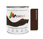 Malebná 0260 tmavohnedá - Vrchná akrylátová pololesklá farba 2,5l