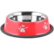 Miska MagicHome Woof 19 cm, 400 ml, červená, pre psa