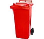 Nádoba MGB 120 lit., plast, červená, HDPE, popolnica na odpad