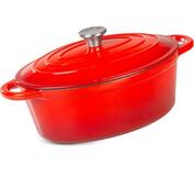 Pekáč MagicHome Castora line, oválny, kastról, 30 cm, 4,4 lit. s pokrievkou, smaltovaná liatina