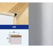 Profil schodový A36 Striebro samolepiaci 2.7m