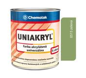 S2822 Uniakryl 0515 zelená - Farba na značenie ciest, na asfalt a betón 0,75kg