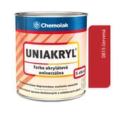 S2822 Uniakryl 0815 červená - Farba na značenie ciest, na asfalt a betón 0,75kg