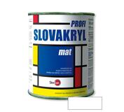 Slovakryl Profi Mat 0100 biely - univerzálna vodouriediteľná farba, 0,75kg