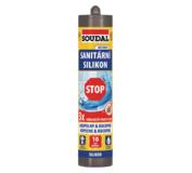 Soudal sanitár silikón STOP 280ml transparent