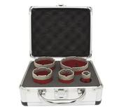 STREND PRO PREMIUM DCB11S Sada vyrezávačov, 20-35-45-55-72 mm, M14, diamant, korunky, profesional