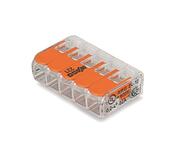 Svorka Wago 221-415 s páčkou 5X0.14-4 MM2 transparent/oranžová