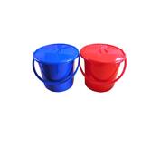 Vedro okrúhle s vekom s plastovou rúčkou 10l