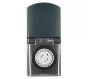 Zásuvka časovač mechanický vonkajší spínací IP44