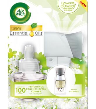 Air Wick Elektrický strojček + NN biele kvety frézie 19ml