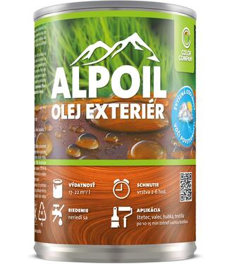 Alpin olej Exteriér - Špeciálny prírodný olej na drevo 0,5l