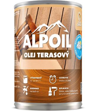 Alpoil olej terasový - Impregnačný olej na terasy a drevo 2,5l