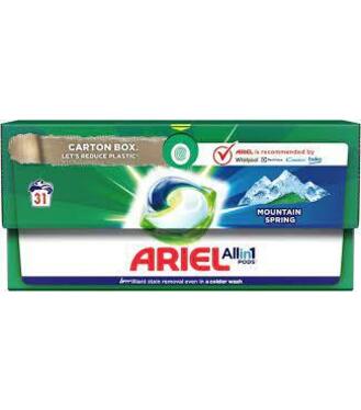 Ariel gélové tablety, Muntain Spring 31ks