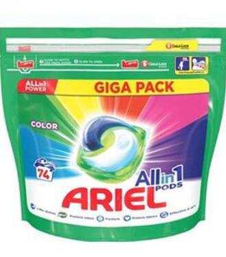 Ariel Pracie kapsuly All in 1 Pods + Colour, 74 PD