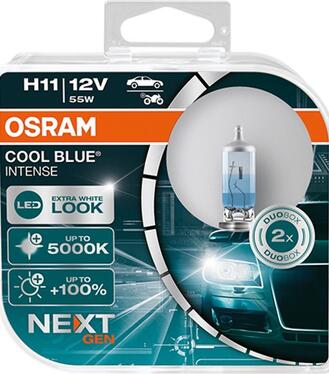 Autožiarovky OSRAM CoolBlue Intense H11 55W NextGeneration 5000K BOX