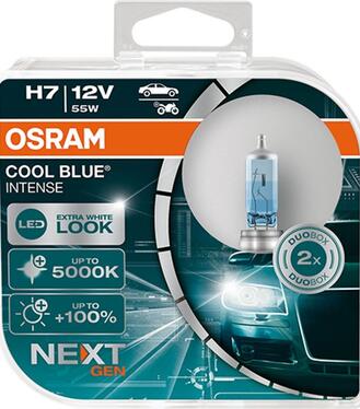 Autožiarovky OSRAM CoolBlue Intense H7 55W NextGeneration 5000K BOX