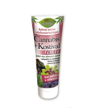 Bione Cosmetics Konský bylinný balzam Cannabis + Kostihoj Forte 200ml
