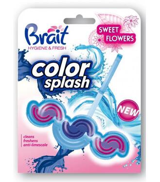 Brait Color Splash, závesný košík do WC, Flowers 45g