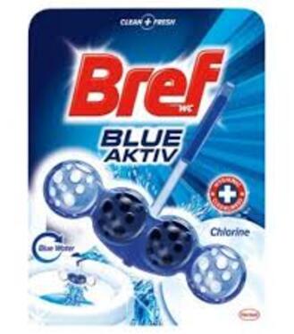 Bref Blue Aktiv, Chlorine tuhý WC blok 50g