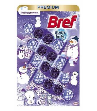 Bref Premium Závesné WC guličky Frosty snowmen 4x50g