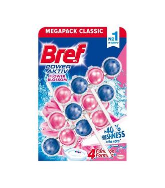 Bref WC Tuhý blok Power Aktiv Flower 3x50g