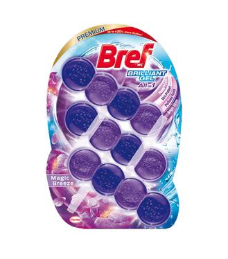 Bref WC Závesné guličky Briliant Gél Magic Breeze 3ks
