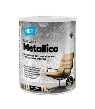 Brillant Metallico báza Pearly 1l - metalická dekoračná farba