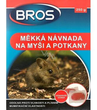 BROS mäkká návnada na myši a potkany 150g