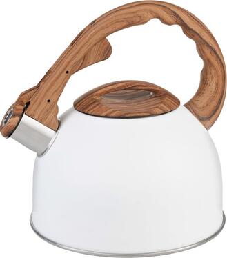 Čajník MagicHome, pískací, biely, 2500 ml