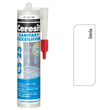Ceresit CS 25 Sanitary 01 Biely 280ml - sanitárny silikón