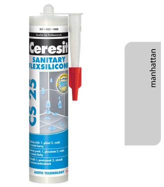 Ceresit CS 25 Sanitary 10 Manhattan 280ml - sanitárny silikón
