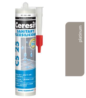 Ceresit CS 25 Sanitary 14 Platinum 280ml - sanitárny silikón