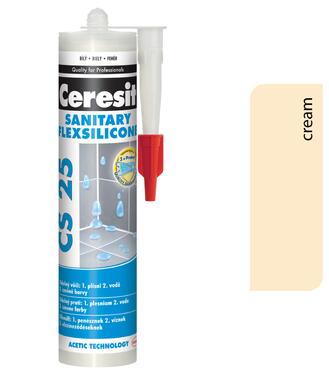 Ceresit CS 25 Sanitary 28 Cream 280ml - sanitárny silikón