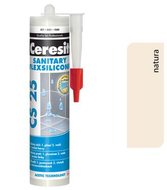 Ceresit CS 25 Sanitary 41 Natura 280ml - sanitárny silikón
