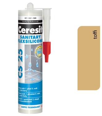 Ceresit CS 25 Sanitary 44 Toffi 280ml - sanitárny silikón