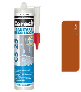 Ceresit CS 25 Sanitary 49 Clinker 280ml - sanitárny silikón