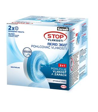 Ceresit Stop vlhkosti Aero 360° neutrálne náhradná náplň 2x450g