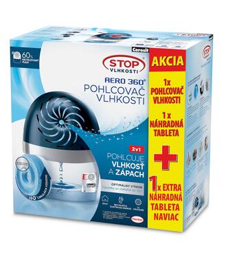 Ceresit Stop vlhkosti prístroj Aero + extra tableta naviac