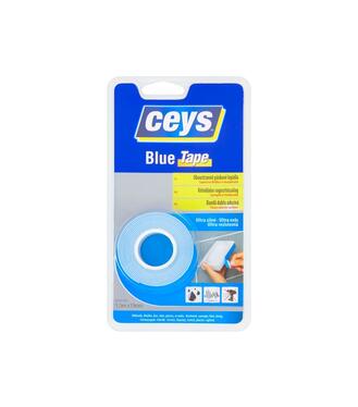 Ceys Blue tape, Obojstranná lepiaca páska 1,5m x 19mm