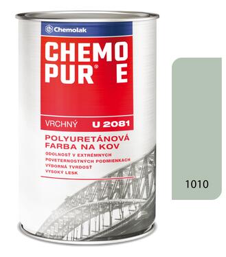 Chemopur E U2081 1010 šedá pastelová - Vrchná polyuretánová farba na kov, betón, drevo 0,8l