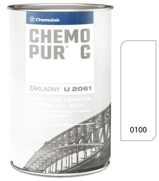 Chemopur G U2061 0100 biela - Základná polyuretánová dvojzložková farba 0,8l