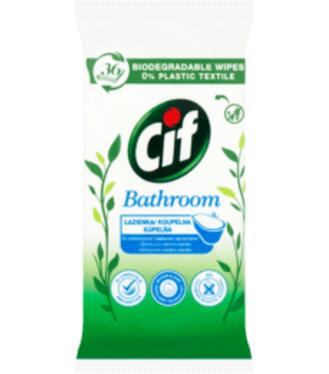 Cif Nature, Čistiace obrúsky do kúpeľne 36ks
