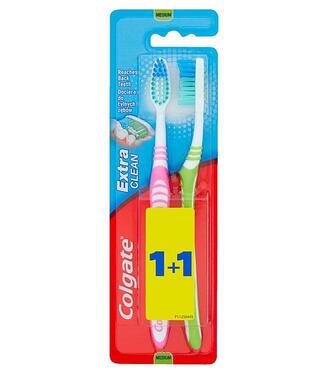 Colgate Zubná kefka Extra Clean 1+1ks