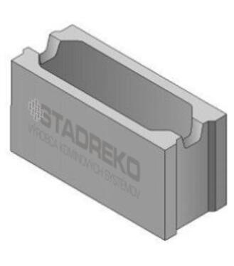 Debniaca tvárnica STADREKO DBT24 pero-drážka (50x25x24cm)