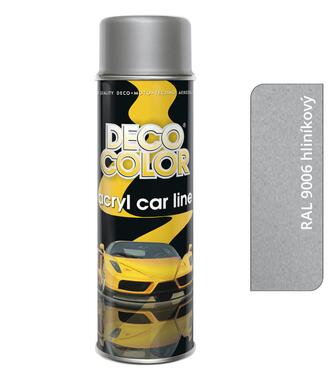 Deco Color Acryl Car line - Akrylový autolak RAL 9006 hliníkový 500ml