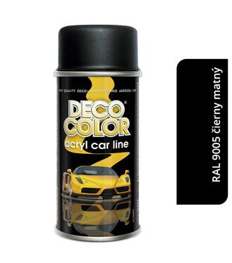 Deco Color Acryl car line - Akrylový autolak RAL9005 čierny matný 150ml