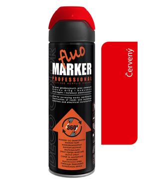 Deco Color Fluomarker - Značkovací sprej červený 500ml