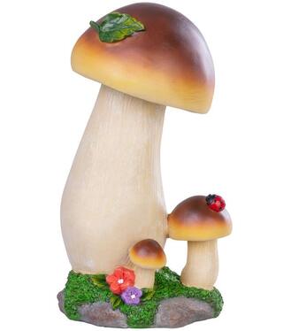 Dekorácia MagicHome Dubáky huba polyresin 13.7x11.6x24.7 cm