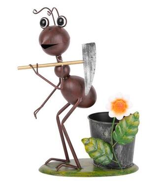 Dekorácia Mecco Mravec s motykou 40cm plech
