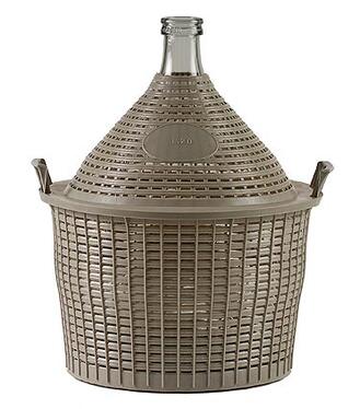 Demižón Cada Inco 20l, sklo/plast, 485x390/305mm